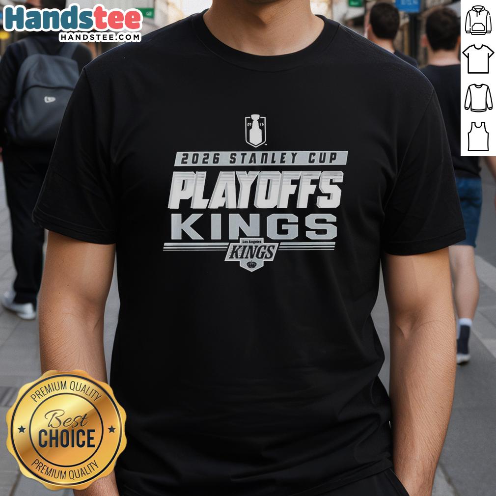 premium-los-angeles-kings-nhl-2026-stanley-cup-playoffs-t-shirt Premium Los Angeles Kings NHL 2026 Stanley Cup Playoffs T-Shirt featuring team logo and playoff graphics.