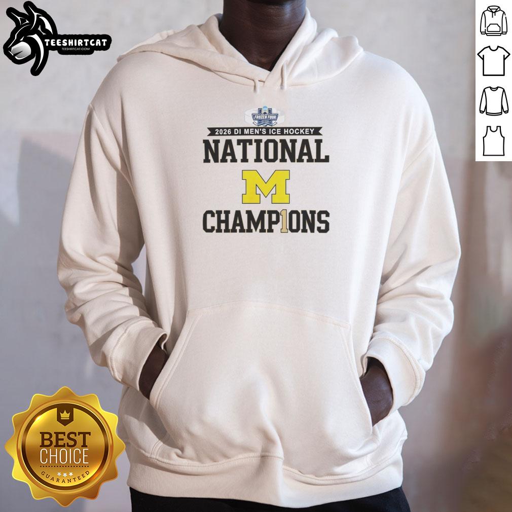 premium-michigan-wolverines-2026-di-mens-ice-hockey-frozen-four-champions-hoodie Premium Michigan Wolverines 2026 Men's Ice Hockey Frozen Four Champions Hoodie, showcasing team spirit and winning style.