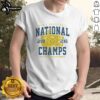 Premium Michigan Wolverines 2026 NCAA Men's Basketball National Championship Game T-Shirt in Indianapolis, Indiana.
