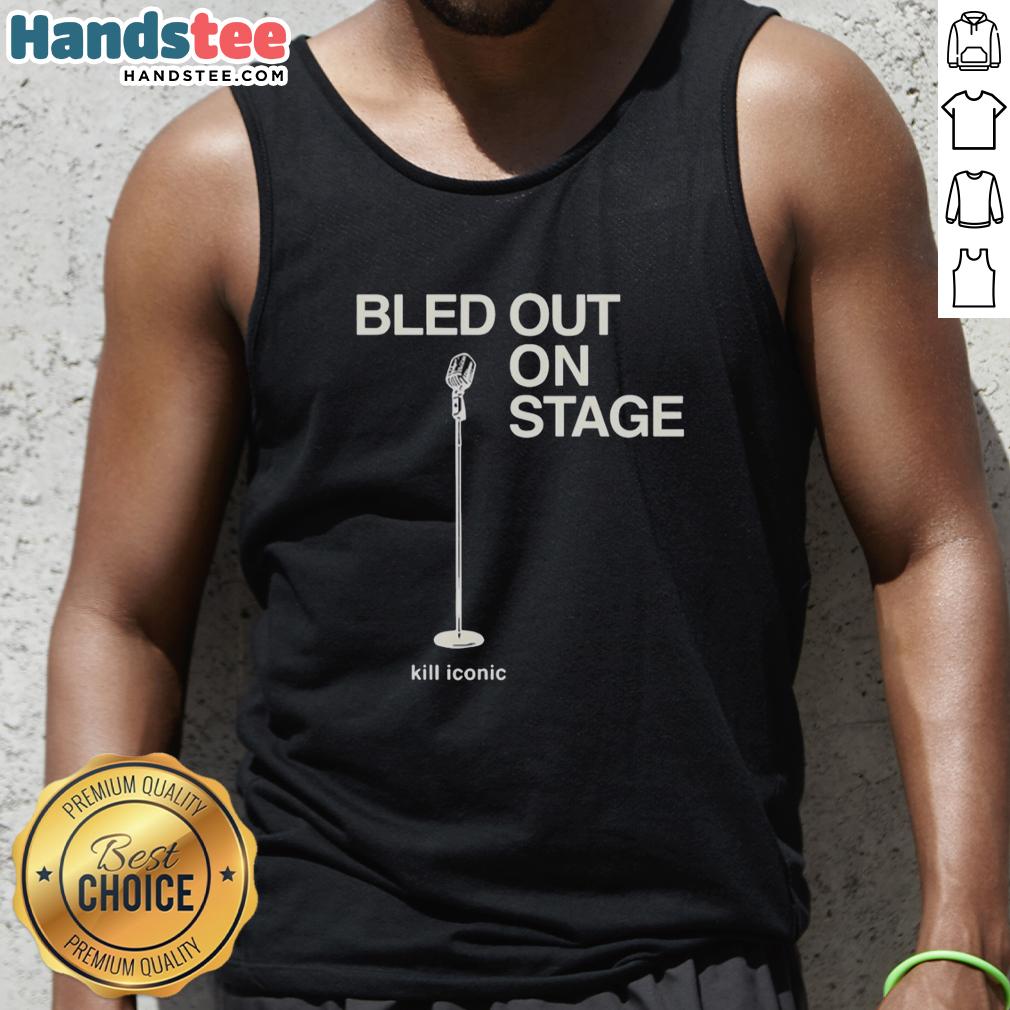 premium-microphone-standing-hail-the-sun-cut-tour-fade-back-2026-tank-top Premium microphone standing on stage during the Hail The Sun Cut Tour Fade Back 2026, highlighting the tank top design.