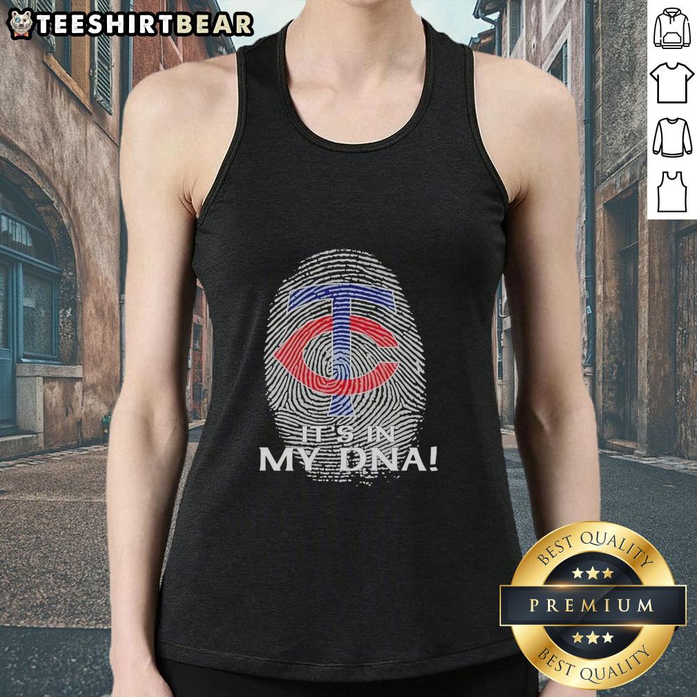 premium-minnesota-twins-baseball-its-in-my-dna-fingerprint-tank-top Premium Minnesota Twins Baseball tank top featuring 'It's In My DNA' design, perfect for fans and casual wear.