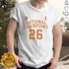 Alt Text: Premium NCAA Division I Men's Basketball Illinois 26 National Champions T-Shirt featuring team colors and logo.