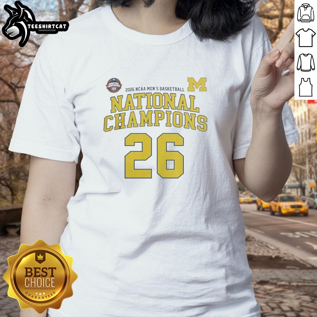 premium-ncaa-division-i-mens-basketball-michigan-26-national-champions-ladies-tee Premium NCAA Division I Men's Basketball Michigan 26 National Champions ladies tee showcasing team pride and style.