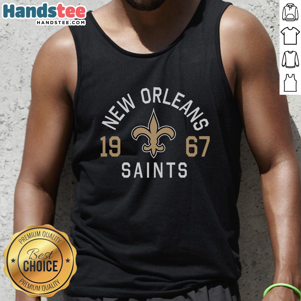 premium-new-orleans-saints-heritage-print-tank-top Premium New Orleans Saints Heritage Print Tank Top featuring vibrant team colors and logo, perfect for game day attire.