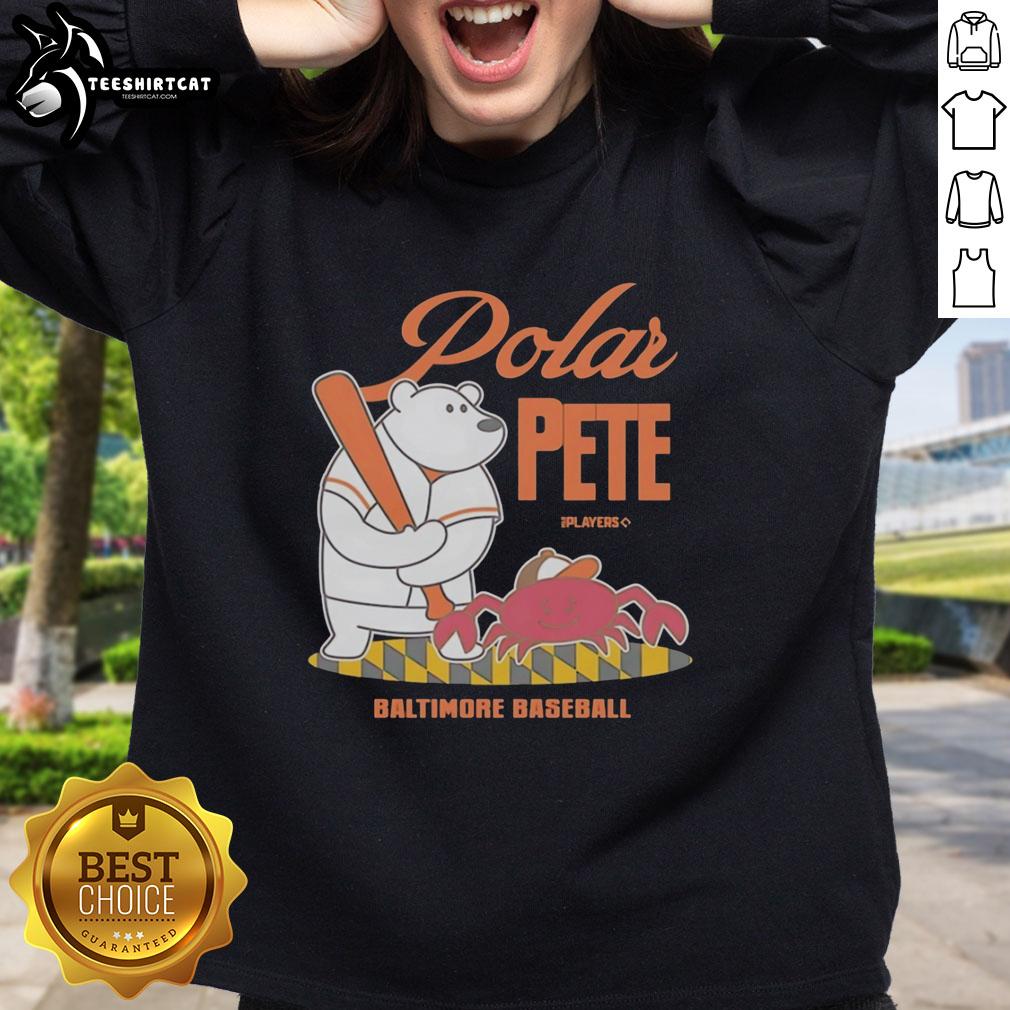 premium-polar-pete-alonso-of-baltimore-orioles-baseball-sweatshirt Premium Polar Pete Alonso Baltimore Orioles baseball sweatshirt in navy, perfect for fans and casual wear.