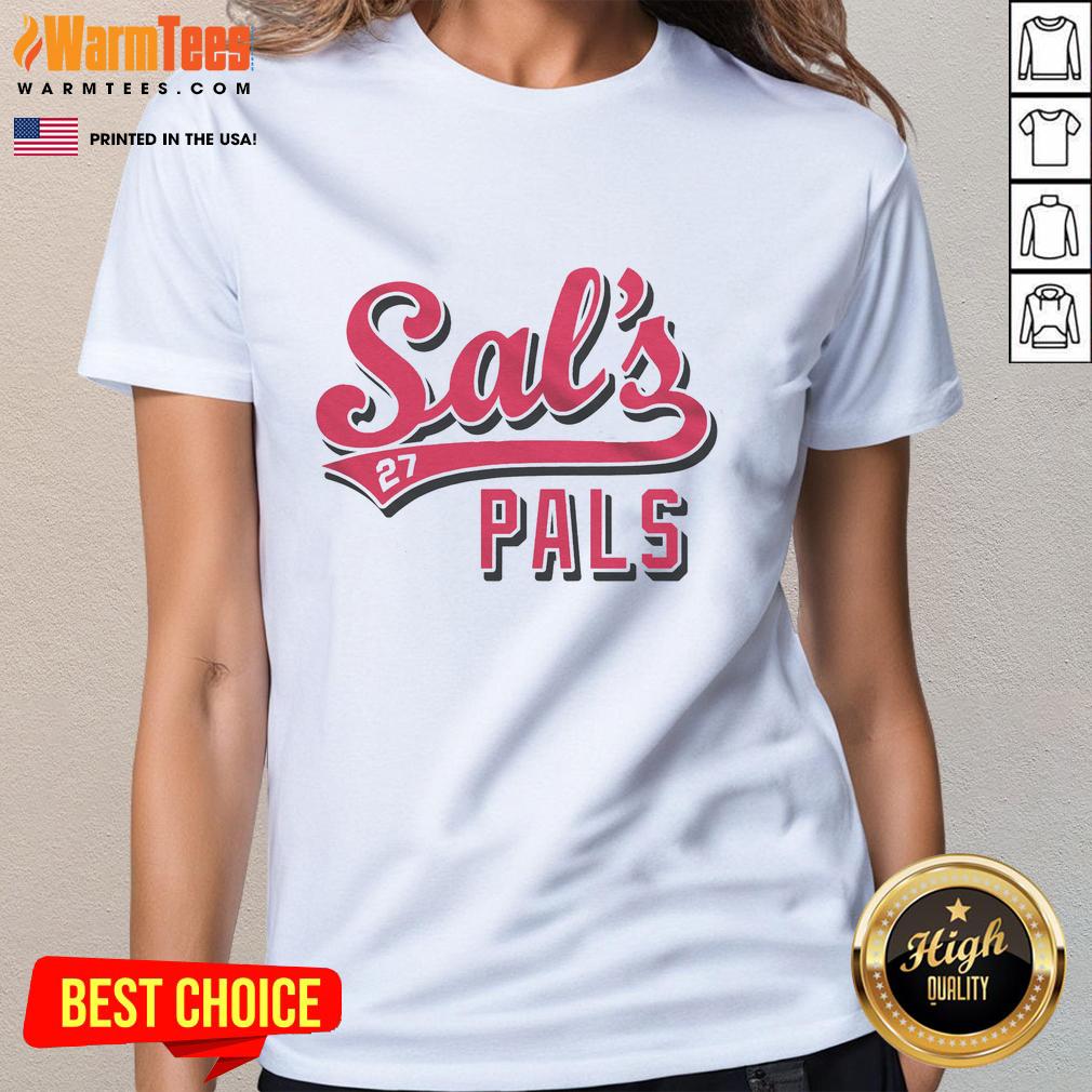 premium-sals-pals-sal-stewart-fan-ladies-tee Premium Sals Pals Sal Stewart Ladies Tee featuring a stylish design, perfect for fans of Sal Stewart and casual wear.