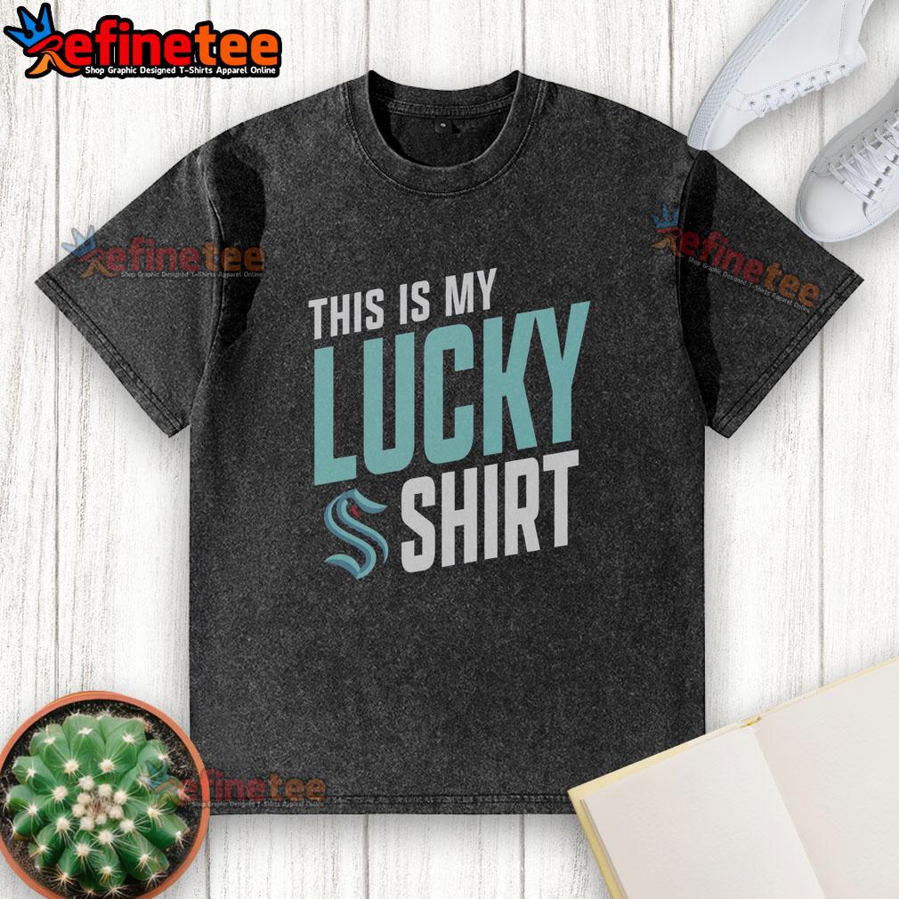 premium-seattle-kraken-this-is-my-lucky-washed-t-shirt Premium Seattle Kraken 'This Is My Lucky' washed t-shirt showcasing team pride and casual style for fans.