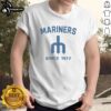 Premium Seattle Mariners Cooperstown Duster T-Shirt featuring vintage design and comfortable fit for baseball fans.