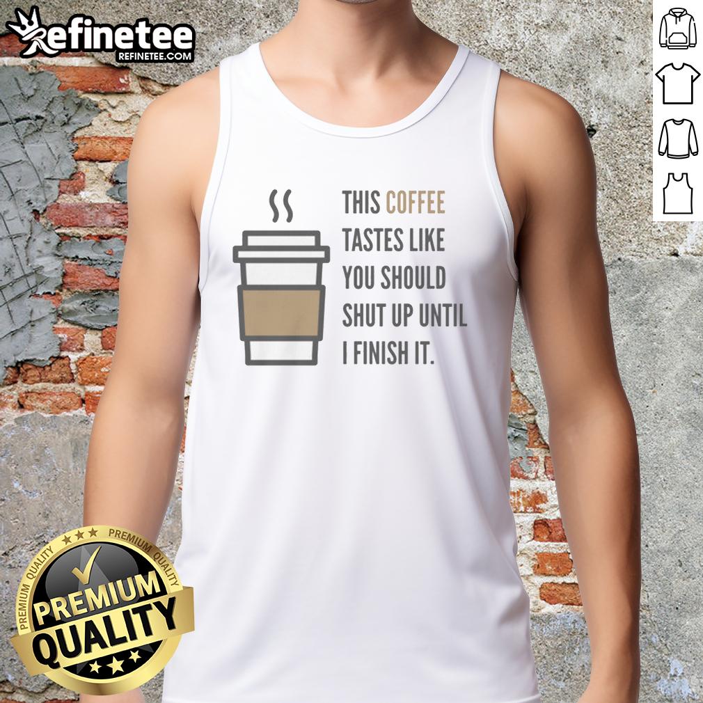 premium-shut-up-coffee-tank-top Premium Shut Up Coffee Tank Top featuring a stylish design perfect for coffee lovers and casual wear.