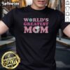 Alt Text: Premium Snoopy World's Greatest Mom T-Shirt featuring a colorful design with Snoopy and heartfelt text for Mother's Day.