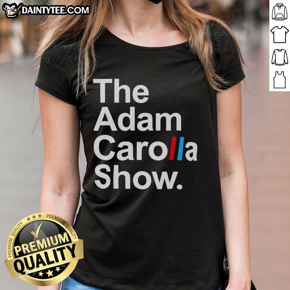 premium-the-adam-carolla-show-acs-logo-ladies-tee Alt Text: Premium The Adam Carolla Show ACs logo on a stylish ladies tee, perfect for fans of the podcast.