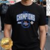Premium Tulsa Golden Hurricane 2026 Men's Basketball NIT Champions T-Shirt featuring team logo and championship details.