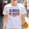 Premium UConn Basketball Rings Not Watches T-Shirt featuring a bold design for passionate UConn fans.