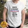 Alt Text: Premium White Straight Republican Male Legend How Else Can I Piss You Off Today T-Shirt design featuring bold text.