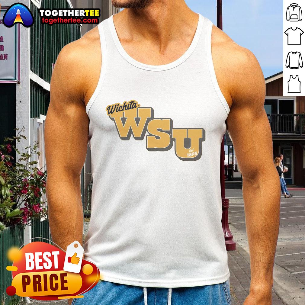 Premium Wichita State Est 1895 Gold Tank Top Premium Wichita State Est 1895 gold tank top featuring a stylish design for fans and casual wear.