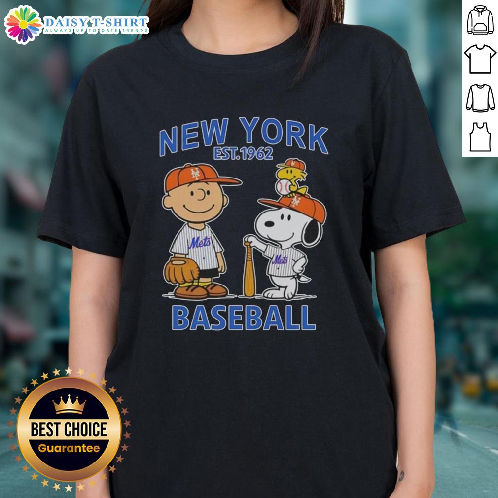 Pretty Charlie Brown And Snoopy X New York Mets Basketball Est 1962 Ladies Tee Pretty Charlie Brown and Snoopy X New York Mets Basketball Est. 1962 ladies tee featuring vibrant graphics.