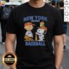 Alt Text: Pretty Charlie Brown and Snoopy X New York Mets basketball T-shirt, established 1962, featuring vibrant graphics.