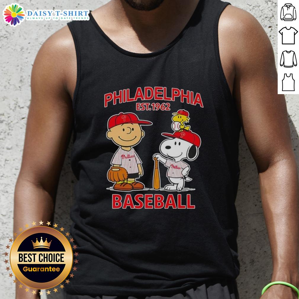 Pretty Charlie Brown And Snoopy X Philadelphia Phillies Basketball Est 1962 Tank Top Pretty Charlie Brown and Snoopy X Philadelphia Phillies basketball tank top, established 1962, featuring vibrant graphics.