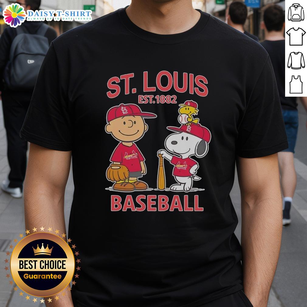 Pretty Charlie Brown And Snoopy X St. Louis Cardinals Basketball Est 1882 T-Shirt Pretty Charlie Brown and Snoopy X St. Louis Cardinals Basketball T-Shirt, celebrating the teams legacy since 1882.