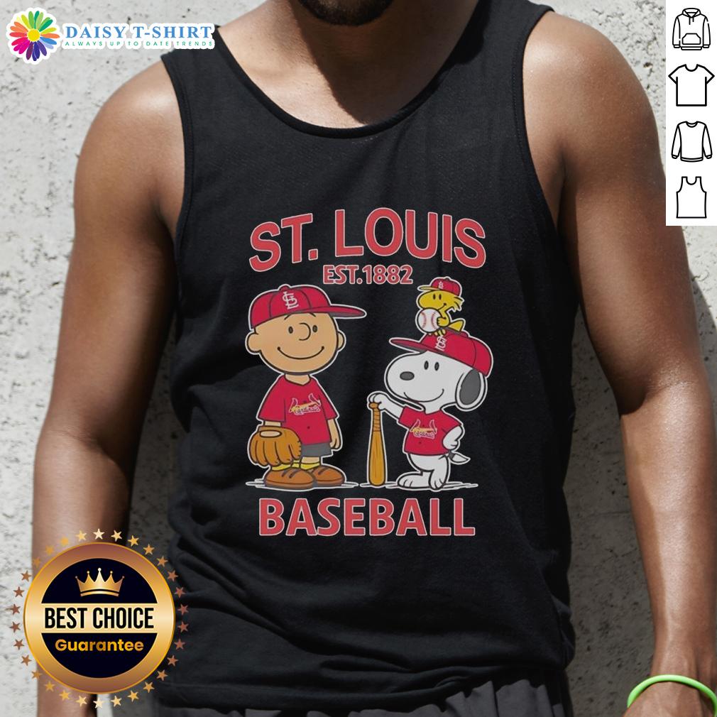 Pretty Charlie Brown And Snoopy X St. Louis Cardinals Basketball Est 1882 Tank Top Pretty Charlie Brown and Snoopy X St. Louis Cardinals basketball tank top, established 1882, perfect for fans.
