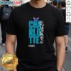 Stylish Charlotte Hornets Playoff NBA 2026 T-Shirt featuring vibrant team colors and logo, perfect for fans.