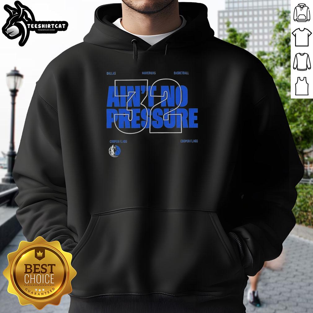 pretty-dallas-mavericks-aint-no-pressure-32-hoodie Stylish Dallas Mavericks Ain't No Pressure 32 Hoodie in blue, perfect for fans showcasing team spirit and fashion.