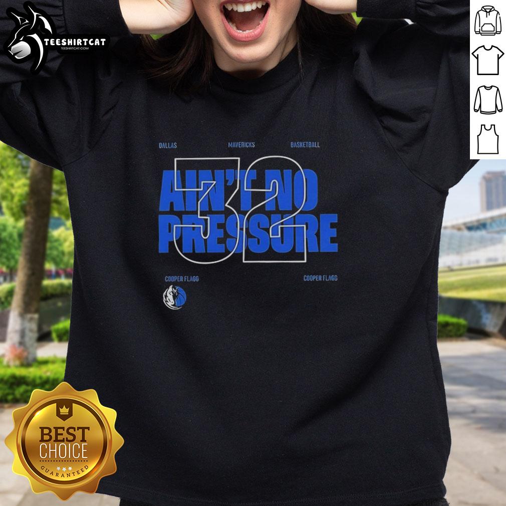 pretty-dallas-mavericks-aint-no-pressure-32-sweatshirt Pretty Dallas Mavericks Ain't No Pressure 32 Sweatshirt in navy blue, featuring bold team graphics and a cozy design.