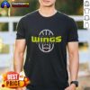 Alt Text: Pretty Dallas Wings Basketball 2026 On-Court Authentic Practice Logo T-Shirt featuring vibrant team colors and design.