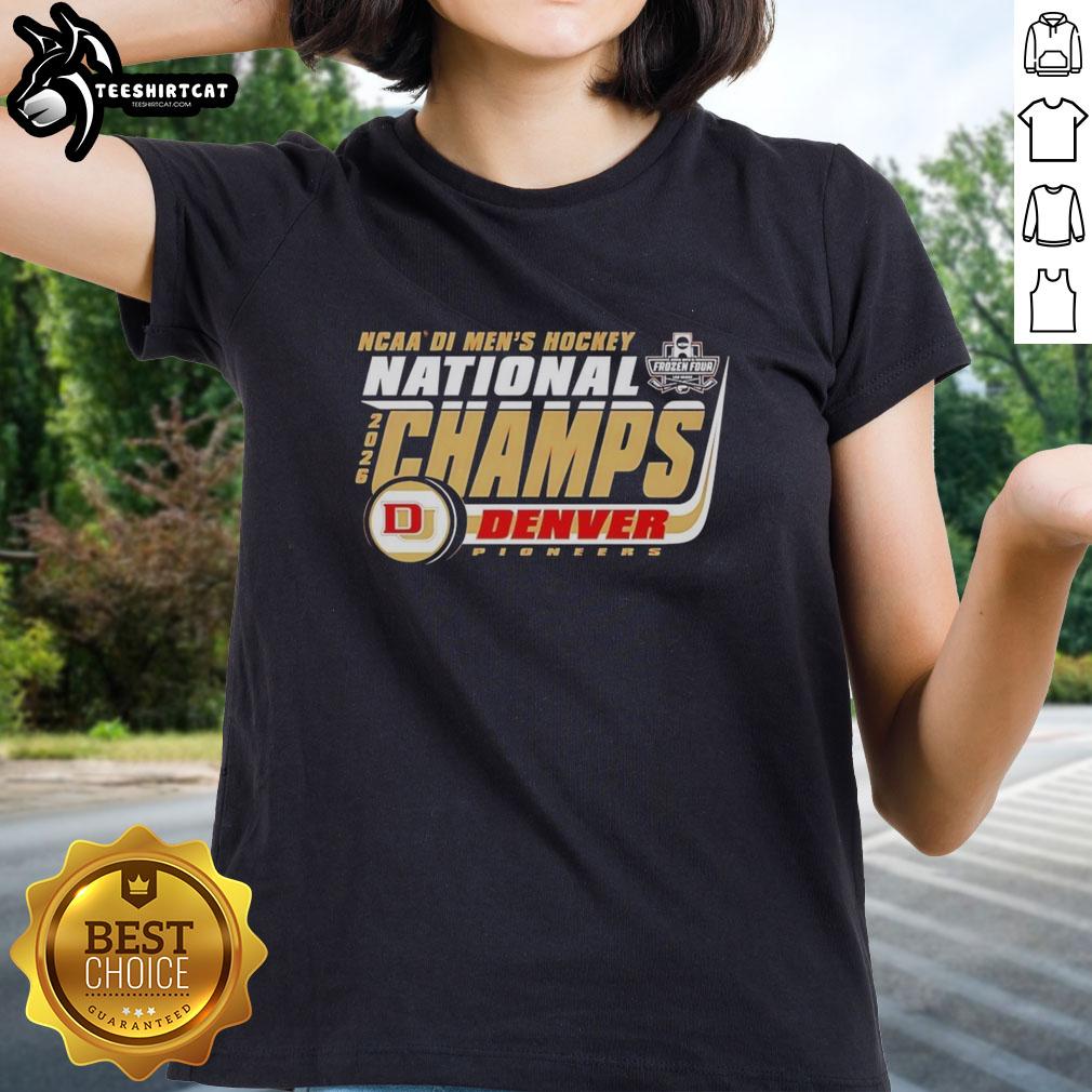 pretty-denver-pioneers-2026-ncaa-frozen-four-mens-ice-hockey-national-champions-bracket-ladies-tee Alt Text: 2026 NCAA Frozen Four Men's Ice Hockey Champions Denver Pioneers bracket on a stylish ladies tee.