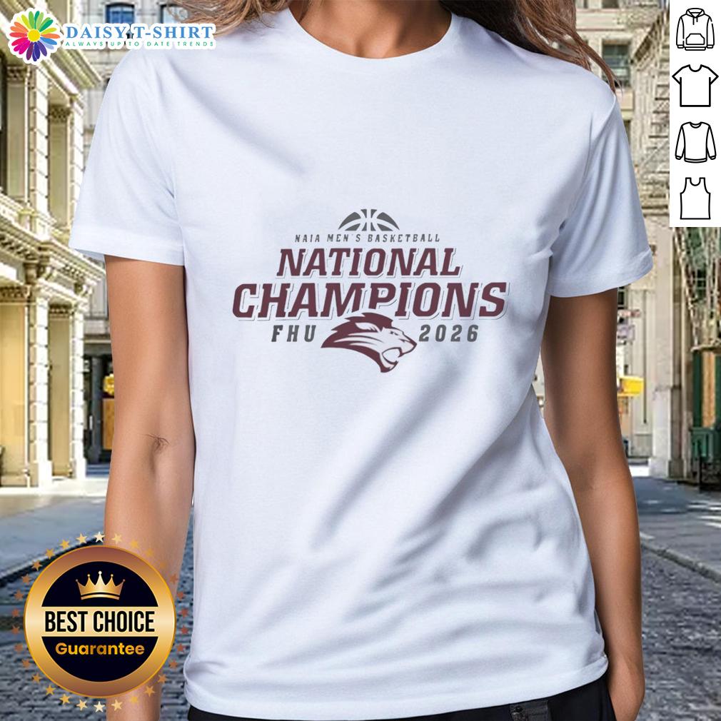 Pretty Fhu Belfry 2026 Naia National Champions Ladies Tee Pretty Fhu Belfry 2026 Naia National Champions Ladies Tee showcasing vibrant design and team spirit.