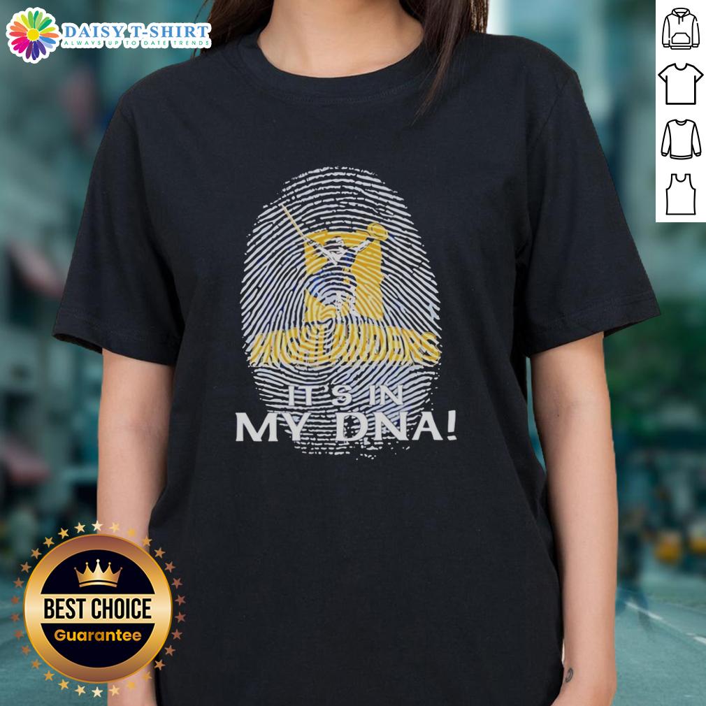 Pretty Highlanders Rugby Club 2026 It'S In My Dna Finger Print Ladies Tee Alt Text: Pretty Highlanders Rugby Club 2026 'It's In My DNA' Finger Print Ladies Tee showcasing team spirit and style.
