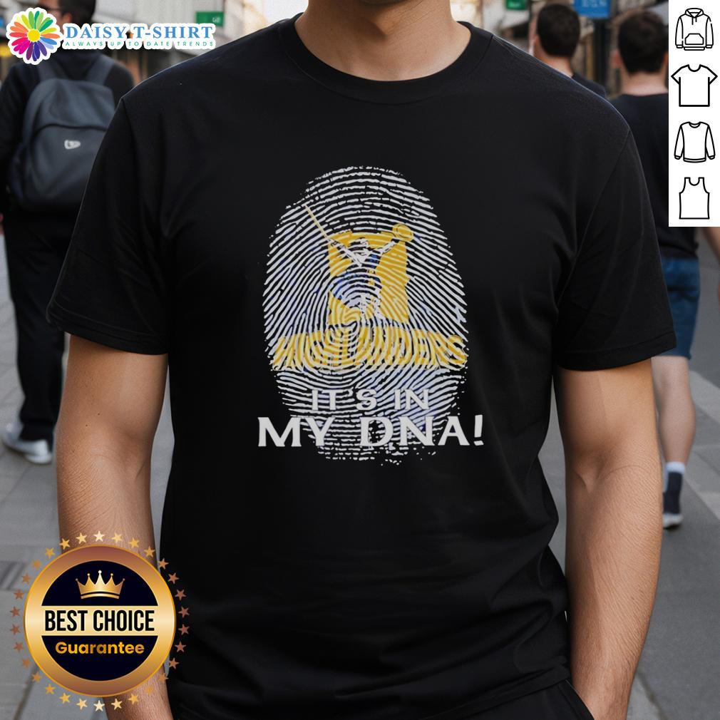 Pretty Highlanders Rugby Club 2026 It'S In My Dna Finger Print T Shirt Alt Text: Pretty Highlanders Rugby Club 2026 'It's In My DNA' fingerprint T-shirt design showcasing team spirit and pride.