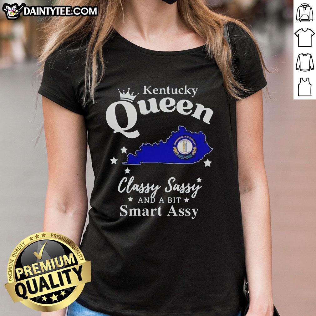 pretty-kentucky-queen-classy-sassy-and-a-bit-smart-assy-ladies-tee Pretty Kentucky Queen Classy Sassy and a Bit Smart Assy Ladies Tee featuring stylish design and vibrant colors.