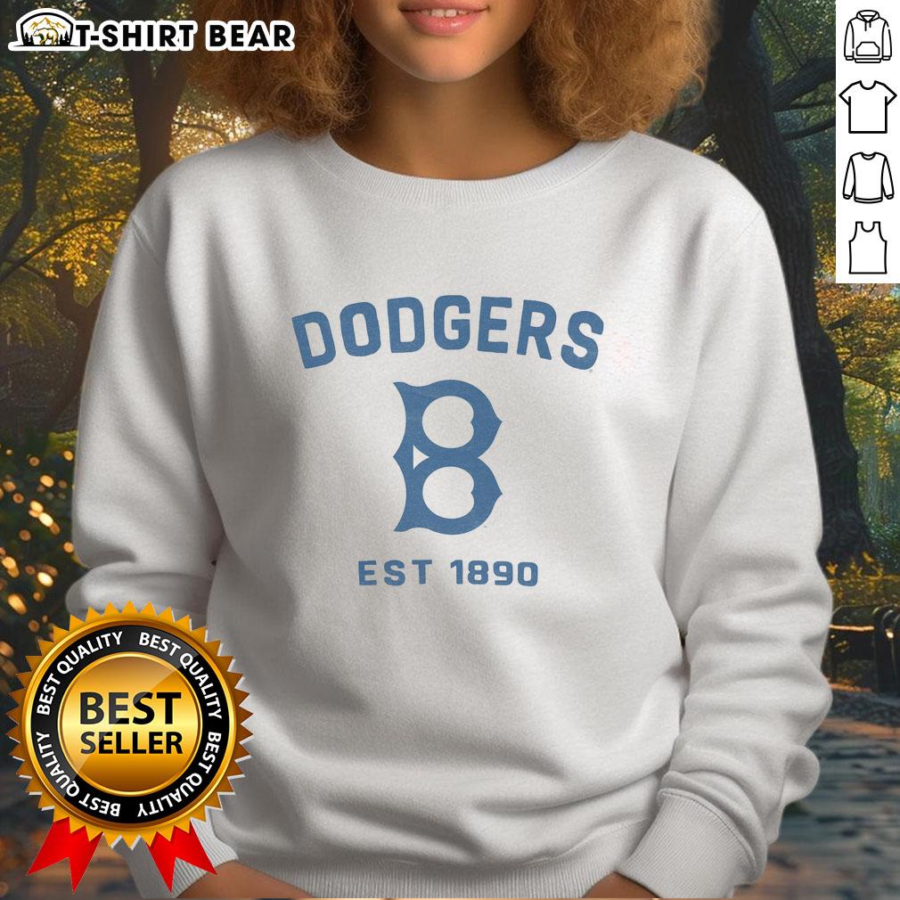 Pretty Los Angeles Dodgers Cooperstown Duster Sweatshirt Alt Text: Cozy Los Angeles Dodgers Cooperstown Duster sweatshirt in navy blue, perfect for baseball fans.