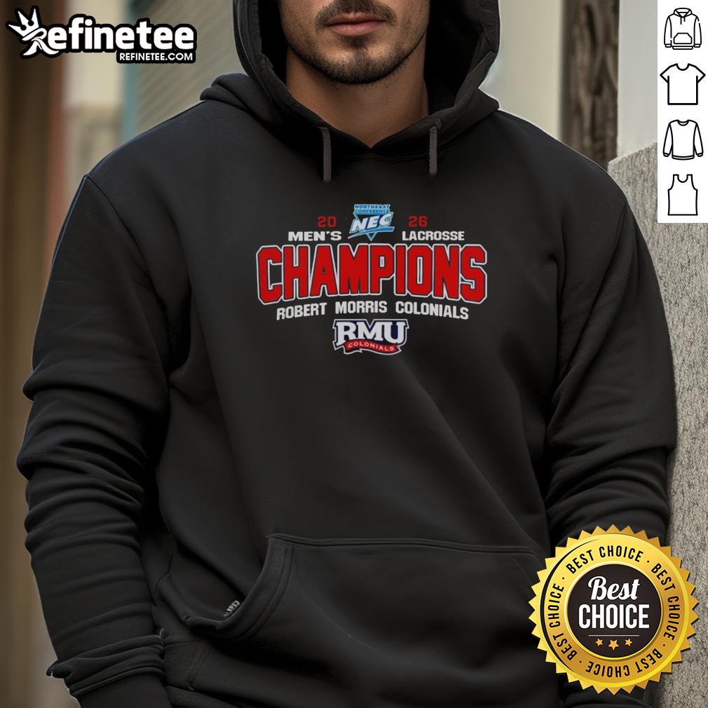 pretty-ncaa-robert-morris-colonials-2026-northeast-conference-tournament-champions-hoodie Robert Morris Colonials 2026 Northeast Conference Tournament Champions hoodie in stylish design, perfect for fans.