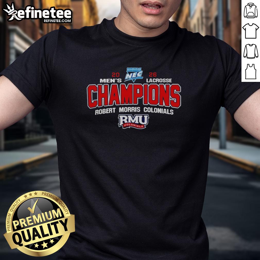 pretty-ncaa-robert-morris-colonials-2026-northeast-conference-tournament-champions-t-shirt Alt Text: Stylish NCAA Robert Morris Colonials 2026 Northeast Conference Tournament Champions T-Shirt in vibrant colors.