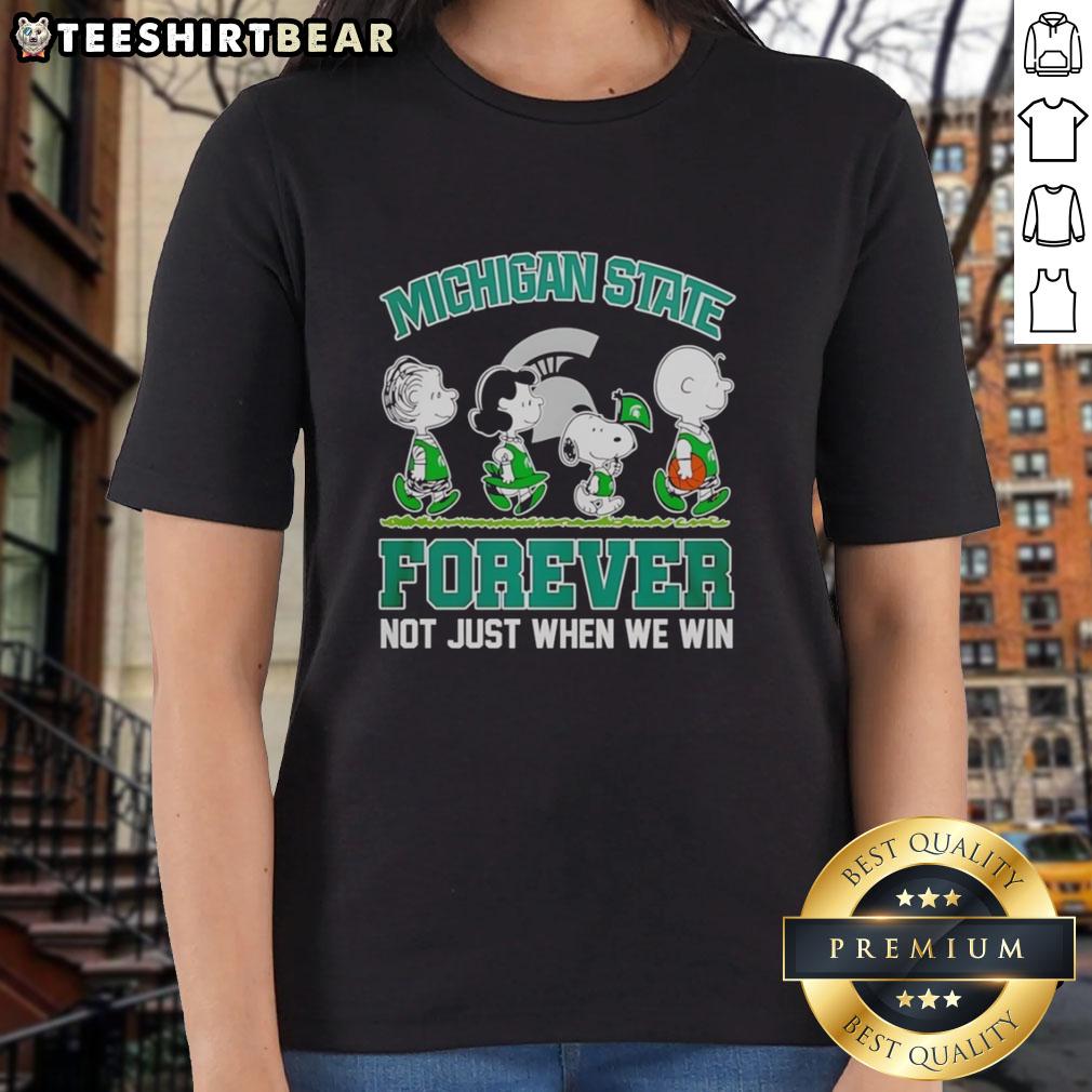 pretty-peanuts-characters-x-michigan-state-spartans-nba-forever-not-just-when-we-win-ladies-tee Alt Text: Pretty Peanuts characters with Michigan State Spartans theme on a ladies tee, celebrating NBA spirit beyond wins.