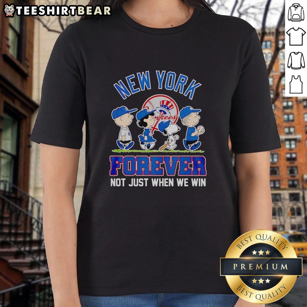 pretty-peanuts-characters-x-new-york-yankees-mlb-forever-not-just-when-we-win-ladies-tee Pretty Peanuts characters in New York Yankees MLB Forever tee for ladies, celebrating fandom beyond just winning.