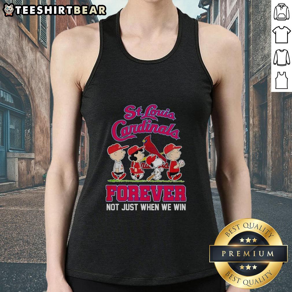 pretty-peanuts-characters-x-st-louis-cardinals-mlb-forever-not-just-when-we-win-tank-top Pretty Peanuts characters on a St. Louis Cardinals MLB tank top, celebrating fandom with 'Forever, Not Just When We Win' design.