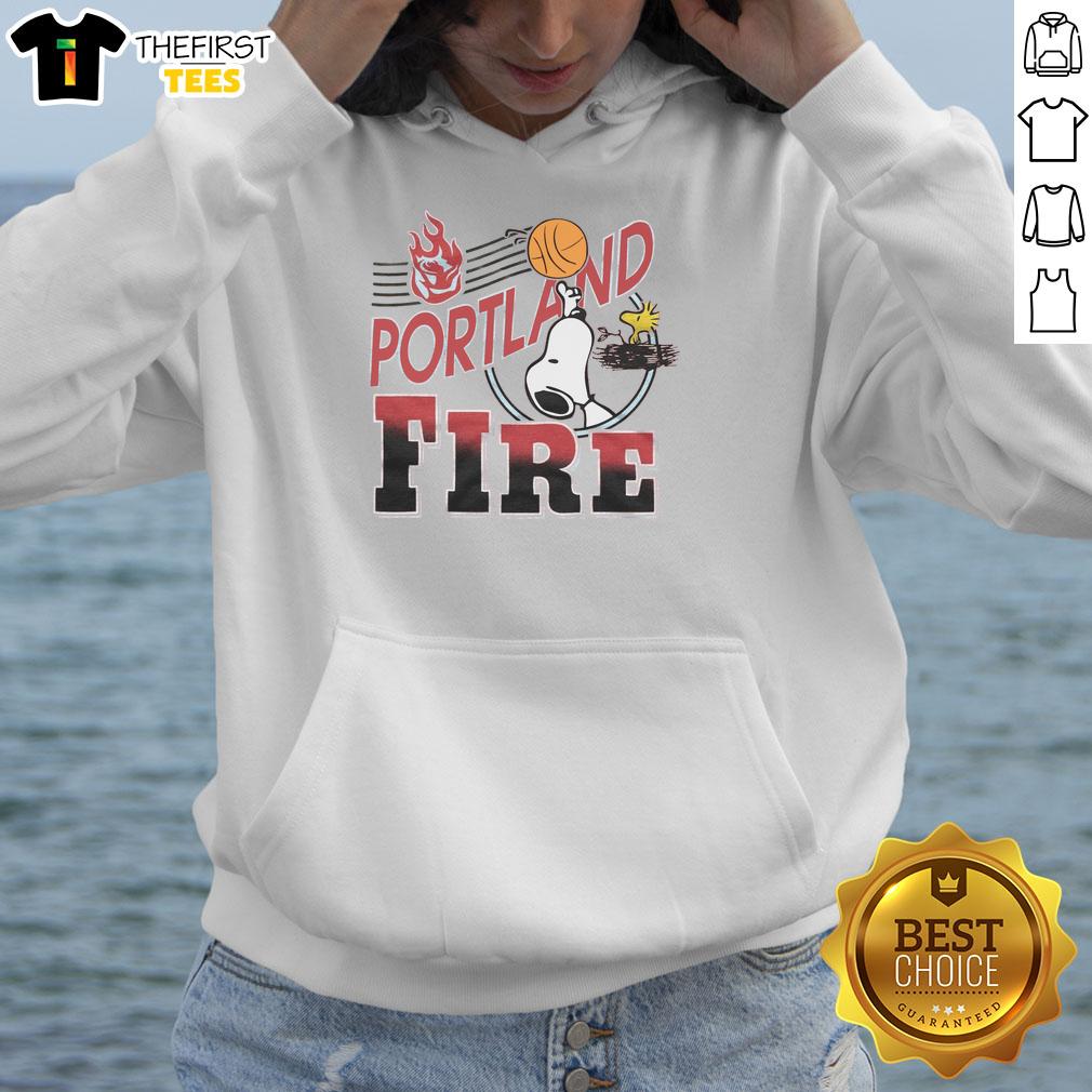 pretty-peanuts-snoopy-x-portland-fire-hoodie Pretty Peanuts Snoopy x Portland Fire hoodie featuring colorful graphics and a cozy design for fans and collectors.