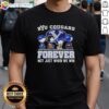 Alt Text: Pretty Peanuts X BYU Cougars Forever fan cartoon characters T-shirt showcasing team spirit for all seasons.