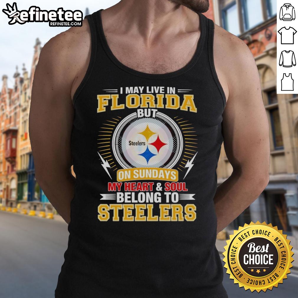 pretty-pittsburgh-steelers-i-may-live-in-florida-but-on-sundays-my-heart-and-soul-belong-to-steelers-tank-top Pretty Pittsburgh Steelers tank top, perfect for fans living in Florida, showcasing love for the Steelers on game days.