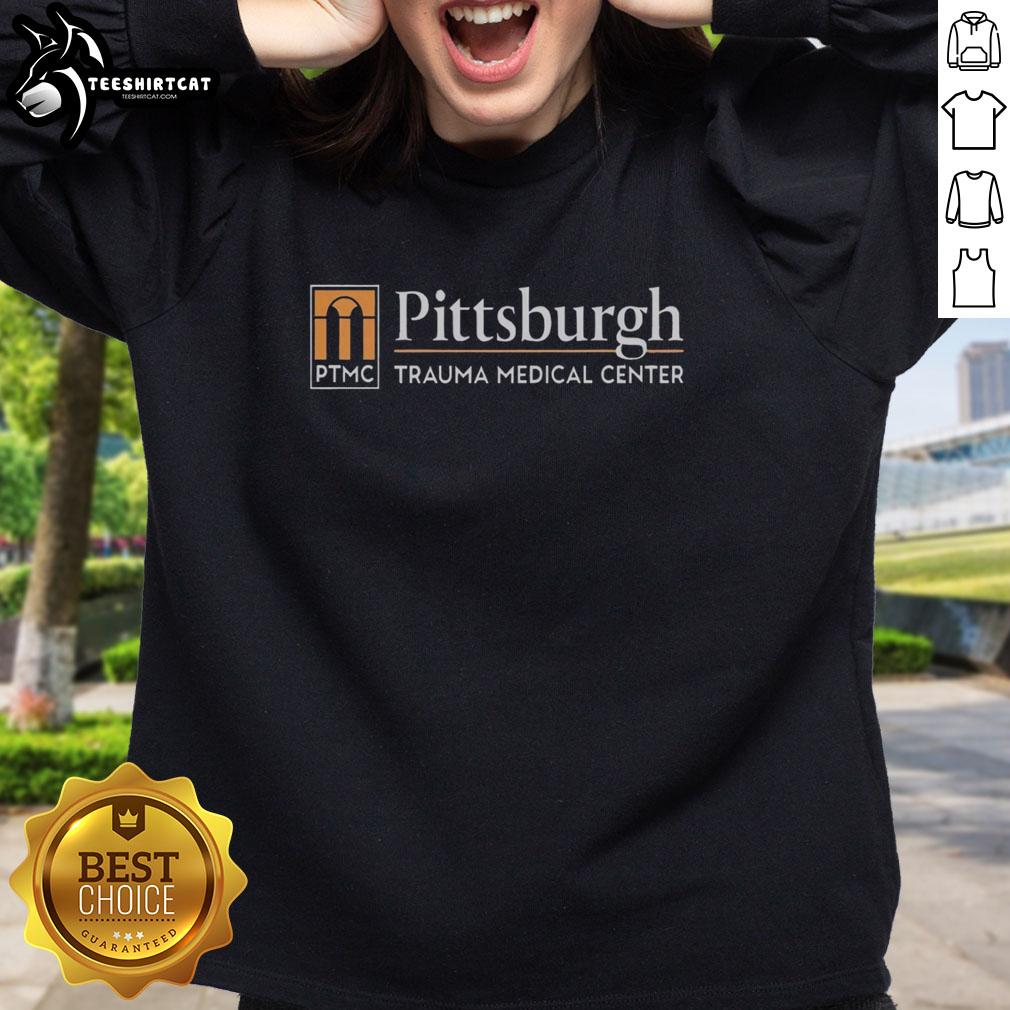 pretty-pittsburgh-trauma-medical-center-sweatshirt Cozy Pretty Pittsburgh Trauma Medical Center sweatshirt featuring logo, perfect for fans and medical professionals.
