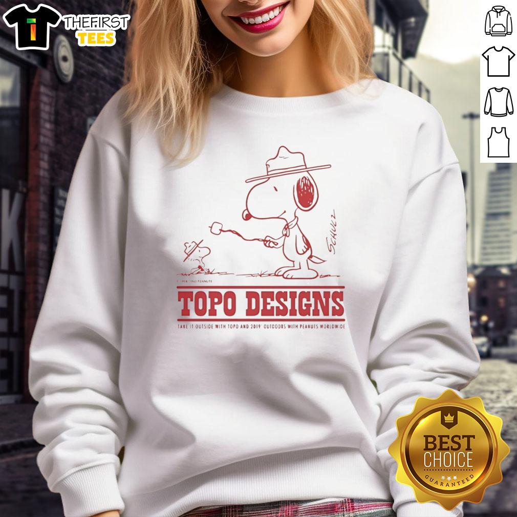 pretty-snoopy-and-woodstock-topo-degi-take-it-outside-with-topo-and-2019-outdoors-with-peanuts-worldwide-sweatshirt Pretty Snoopy And Woodstock Topo Degi Take It Outside With Topo And 2019 Outdoors With Peanuts Worldwide T-Shirt - Image 3