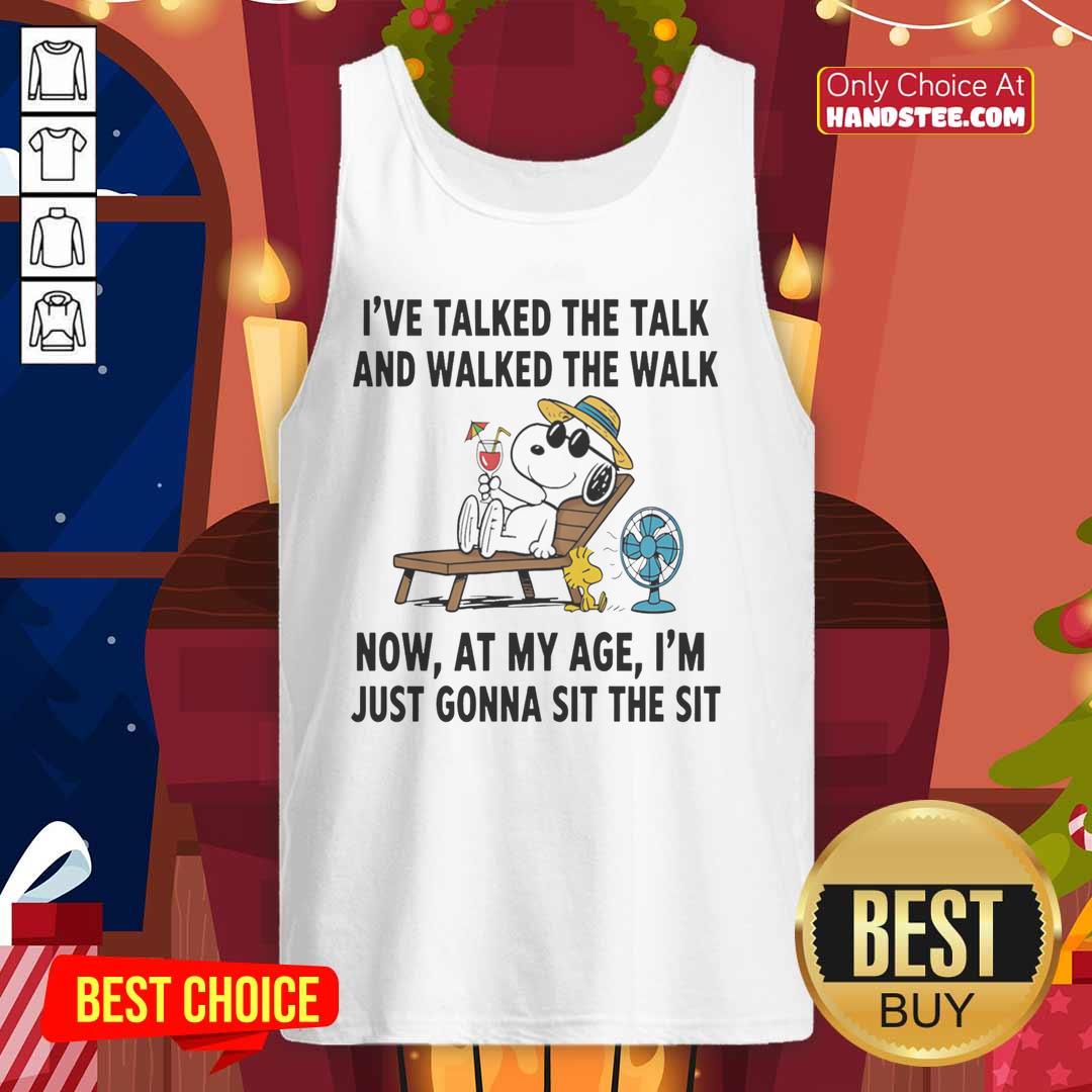 pretty-snoopy-ive-talked-the-talk-and-walked-the-walk-now-at-my-age-im-just-gonna-sit-the-sit-tank-top Pretty Snoopy tank top featuring the phrase 'I've Talked The Talk And Walked The Walk, Now I'm Just Gonna Sit' design.