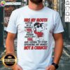 Alt Text: Cute Snoopy in a red hoodie with 'Joe Cool' graphic, showcasing a fun T-shirt about speaking out and its consequences.