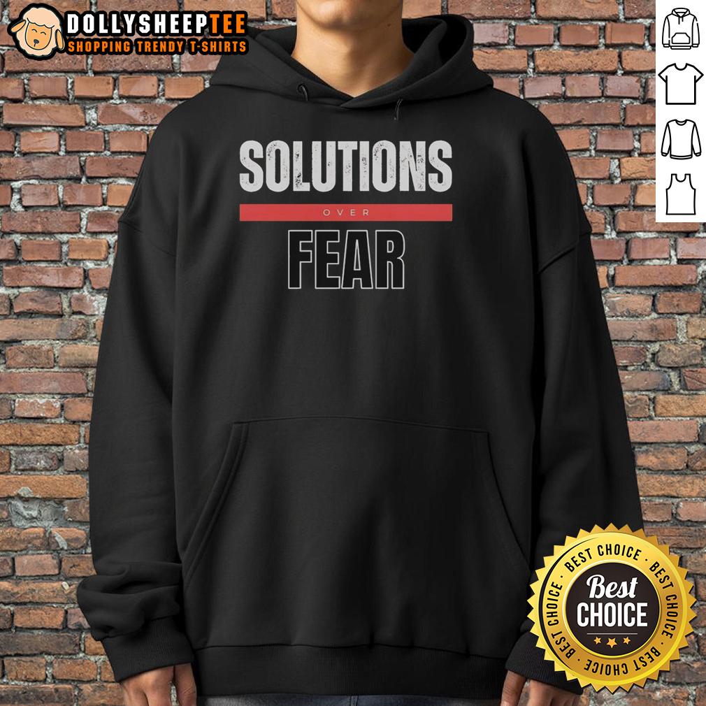 Pretty Solutions Over Fear Hoodie Pretty Solutions Over Fear Hoodie in vibrant colors, featuring a motivational design perfect for casual wear and inspiration.