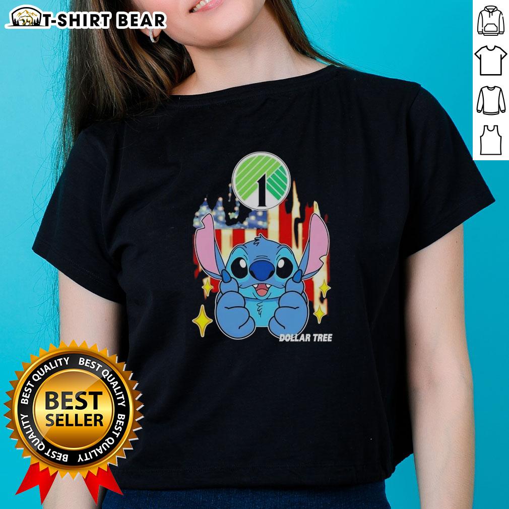 Pretty Stitch Like Dollar Tree Usa Flag Ladies Tee Pretty stitch-like Dollar Tree USA flag ladies tee featuring a vibrant design, perfect for patriotic celebrations.