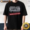 Pretty Warning Explicit Truth Democrat Luther Campbell For Congress T-Shirt featuring bold graphic design and vibrant colors.