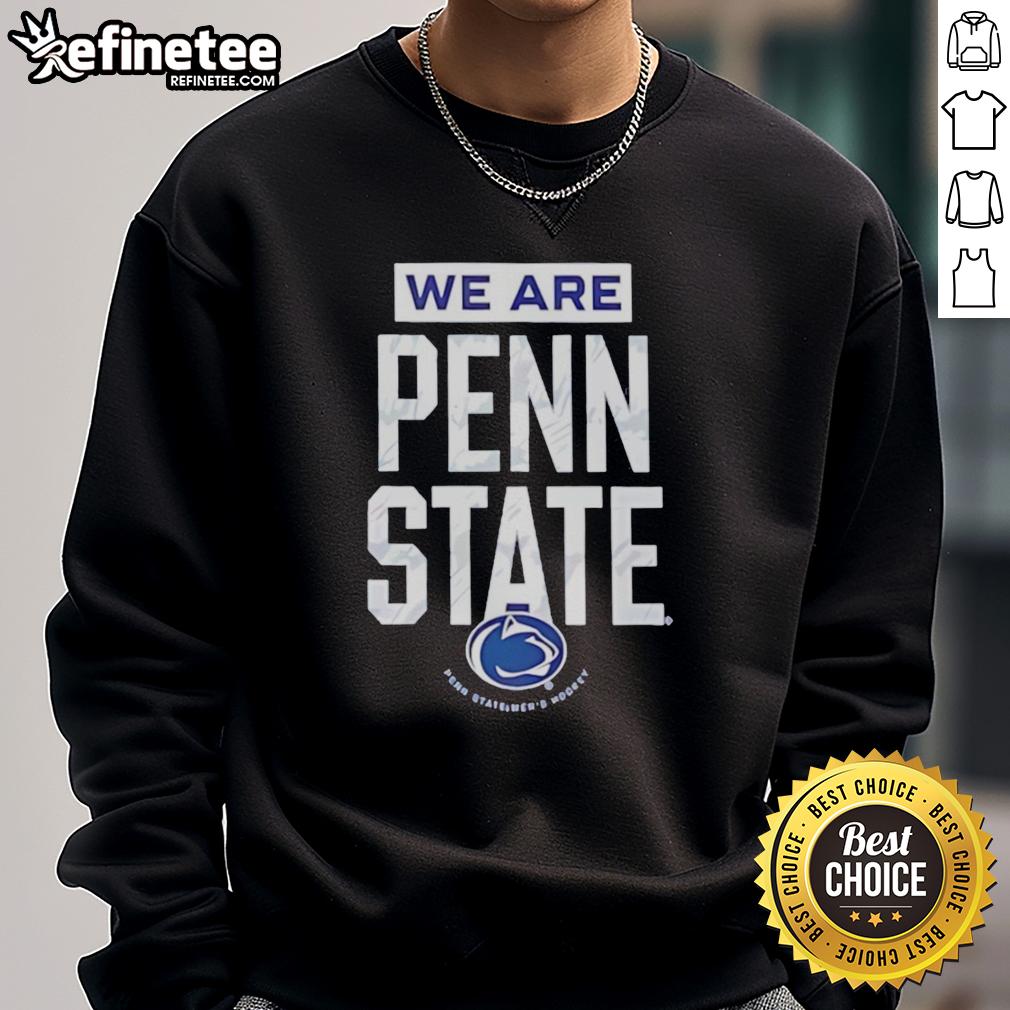 pretty-we-are-penn-state-nittany-lions-hockey-logo-sweatshirt Alt Text: Stylish Penn State Nittany Lions hockey logo sweatshirt, perfect for fans and casual wear.